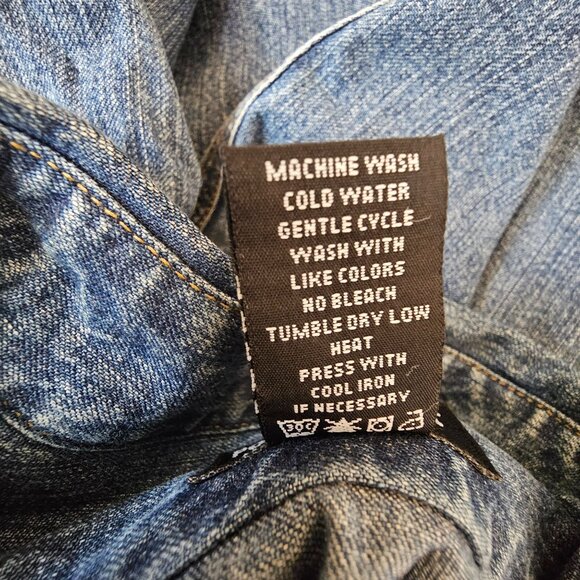 Ralph Lauren Polo Jeans Co. Denim Button-Up Shirt XL 100% Cotton Long Sleeve - Picture 5 of 9